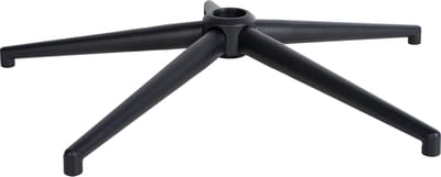 CLP Onderstel vierkant zwart I metalen tourniquet I stoelonderstel voor bureaustoelen zwart