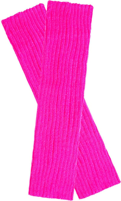 Beenwarmers - Overknee - Leg warmers - Kuitwarmers - 40 cm - Verkleedaccessoires - Carnaval - Neon roze - One size - 1 paar - Jonyx