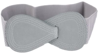 Dailygoods- Tailleriem Dames - Elastische Tailleband - Brede Stretchy Riem - Retro Boogriem - Geschikt voor Tailleomtrek 66-85 cm - Kunstleer 5,7 cm breed