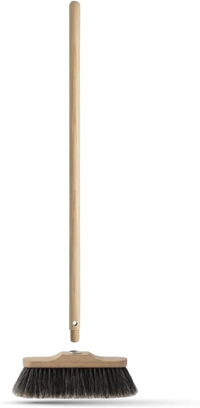 Houten Bezemsteel - Reinigingsstok - Algemene Reiniging - Universele Bevestiging - 150cm Lengte - Natuurlijk Hout