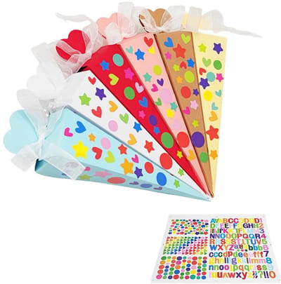 Dailygoods- Snoepzakken 32 stuks - Kleine Snoepzakken - Decoratieve Geschenkzakset - Perfect voor Feestelijke Gelegenheden - Hoogwaardig Papier - Uniek Design - Snoepdozen