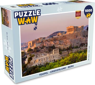 Puzzel Tempel - Griekenland - Berg - Legpuzzel - Puzzel 1000 stukjes volwassenen