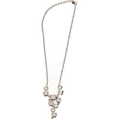 Swarovski kristallen ketting in goudkleurig metaal