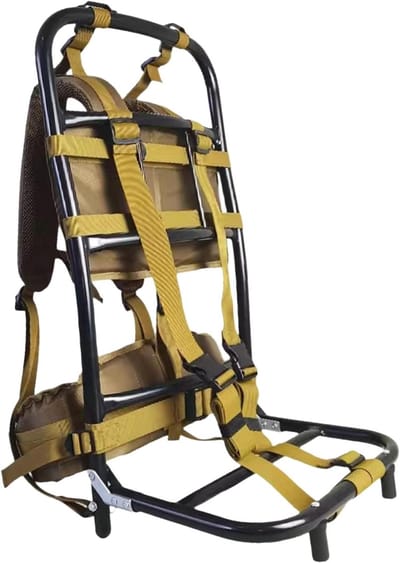 Draagframe Rugzak - Outdoor Frame - Trekking Kamperen - Opvouwbaar Lichtgewicht - 72x36x28 cm - Khaki