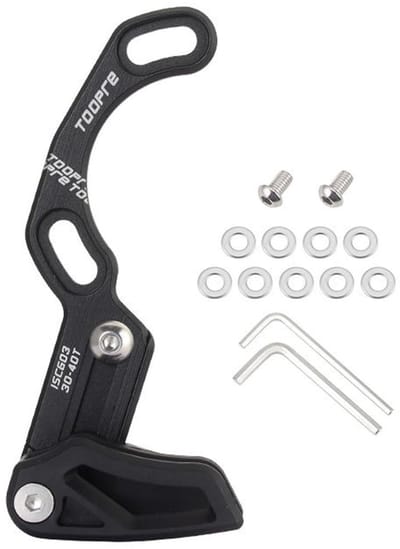 JHUBERS- Kettinggeleider Hoogwaardige Aluminium Legering - Kettingbeschermer Fiets - Kettingbeschermer Mountainbike - Geschikt voor ISCG03 - Eenvoudig in Gebruik - Beschermt Tegen Kettingfalen