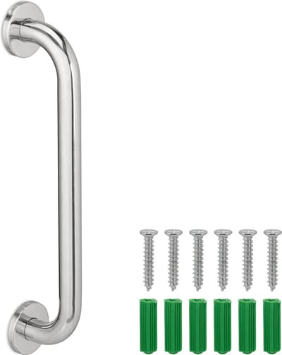wandbeugel badkamer - douche - rvs - tot 200 kg - bad - ouderen - zilver