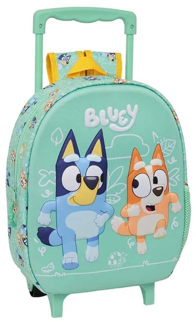 Safta Bluey 8.91l Rugzak Met Wielen Groen Kinderen