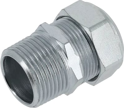 Bonfix Staalverzinkte knelfitting - Puntstuk 106 - buitendraad x knel - 3/4 x 28mm