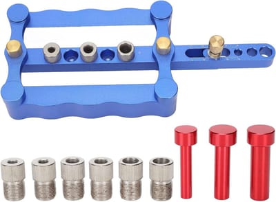 Houtbewerking Jig Kit - Deuvel Puncher - Hout Verbindingen - Meerdere Maten - 17-60mm Klembereik - Aluminium
