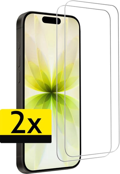 Screenprotector - Geschikt voor Apple iPhone 17 - 2 Stuks - Volledige Dekking - Beschermglas - Gehard Glas - Tempered Glass - Screen Protector
