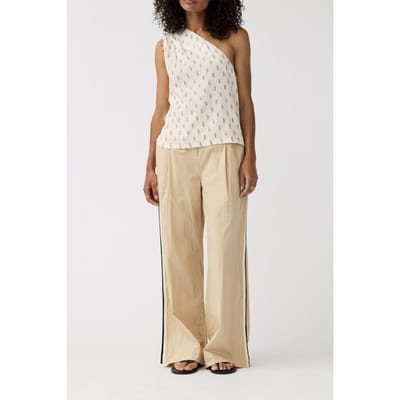 Alchemist Pants Moonflower Tape Sand Maat: 34 | Wijde Broeken Outlet | Dames | Beige