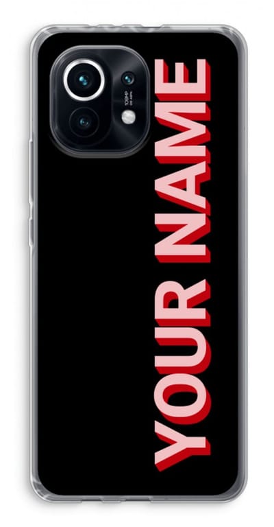Gepersonaliseerd - Case Company® - Hoesje geschikt voor Xiaomi Mi 11 hoesje - Namecase - Soft Cover Telefoonhoesje - Bescherming aan alle Kanten en Schermrand