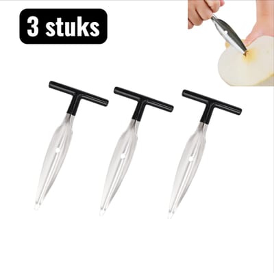 3 stuks - Kokosnoot opener - RVS Kokosnoot Vlees Extractor en Opener - draagbare kokosnotenopeners - professionele kokosnoot gereedschap