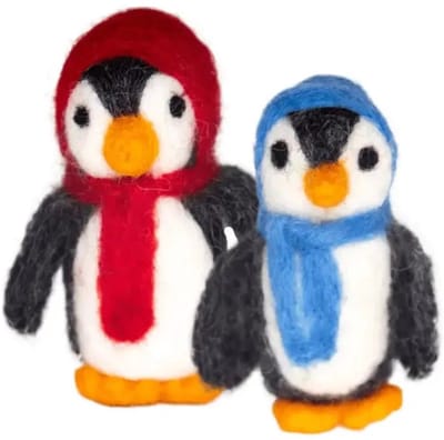 Pinguïn Duo - Decoratief Beeld of Figuur