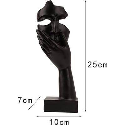 Sculpture de penseur abstrait européen, ornements légers, luxueux, pour la maison, décoration douce, meuble TV, artisanat décoratif en résine