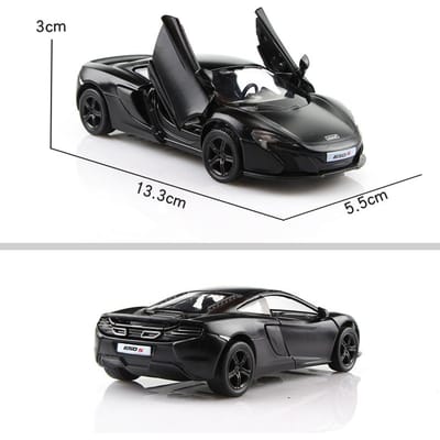 Simulation de voiture en métal de 5 pouces, véhicule jouet moulé sous pression exquis McLaren 650S Supercar RMZ city 1:36 cadeaux modèles en alliage pour les enfants