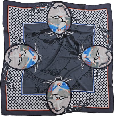We Love Ties - Sjaals - Sjaal Tennis Game Set and Match - grijs