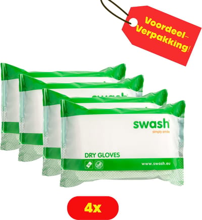 Swash Droge Washandjes - 4x50 stuks - Voordeelverpakking!