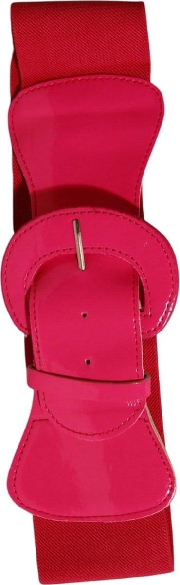 Stretchriem Neon Roze - Verstelbaar - Carnaval - Hippie & Flower Power - Disco Riem - Verkleedaccessoire
