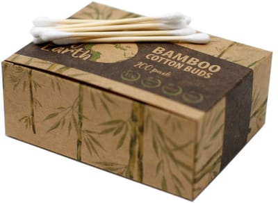Doos met 200 bamboe wattenstaafjes