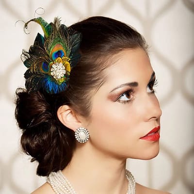 Dailygoods - Pauwenveren Haarspeldjes - Vintage Haaraccessoires voor Vrouwen