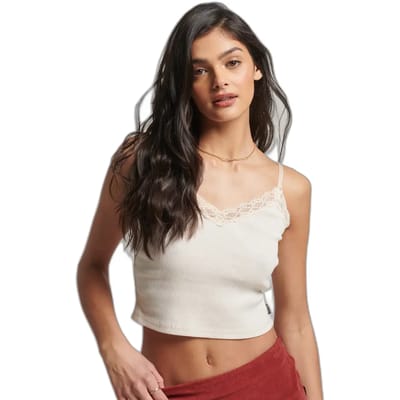 Superdry - Camitopje met kanten boord - Dames - Vesten