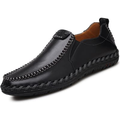 Leren Schoenen Heren Echt Leer Engelse Stijl Zakelijke Casual Schoenen Luie Schoenen plus Maat Herenschoenen Lente Schoenen 45