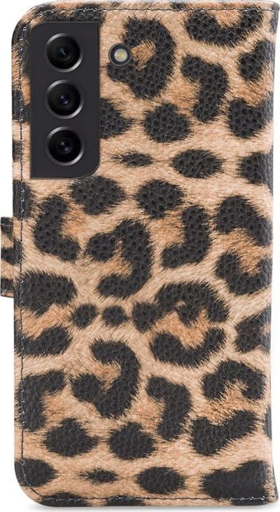 My Style - Samsung Galaxy S21 FE Hoesje - Flex Wallet Luipaard Bruin