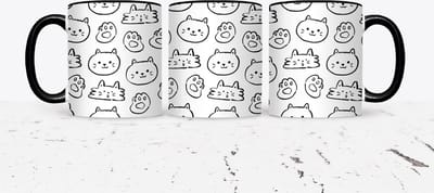 Schattig Kat Wrap Mok - Valentijn cadeautje voor hem - Valentijn cadeautje voor haar - Valentijnsdag - Verjaardag cadeau - Cadeau voor man - Cadeau voor vrouw - Grappige cadeaus - Mokken - Moederdag cadeautje - Schattig