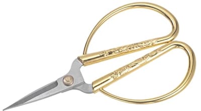 Okado Bonsaischaar 13 cm – Metalen Snoeischaar met RVS Snijblad – Handmatige Plantenschaar voor Bonsai, Planten Snoeien, Takjes, Bladeren en Creatieve Activiteiten