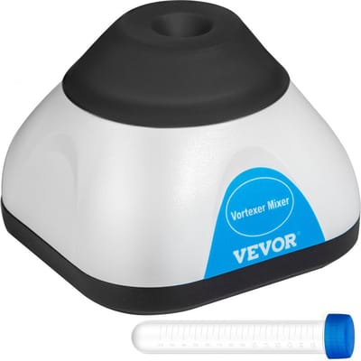 Vortex Mixer Max. 50 ml Mengcapaciteit Mini Vortex Mixer Shaker Zwarte Lab Vortex Mixer van PC-kunststof en Siliconen met 4 W Motor Vier Antislipvoetjes voor Laboratoria Scholen en Thuisgebruik