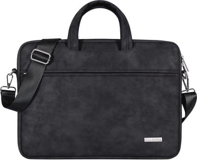 Luxe Laptophoes 13.3 Inch DG - Laptoptas met Schouderriem - Voor Dames & Heren - Laptop Sleeve met Handvat - Zwart
