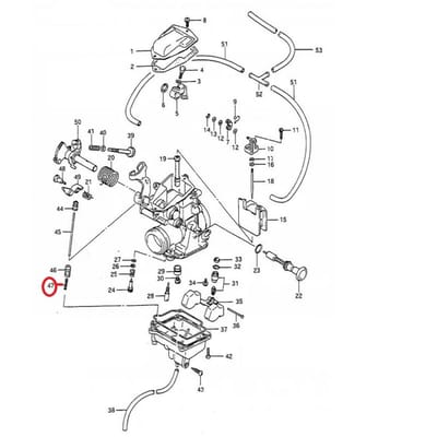 Ressort de carburateur origine pour moto Suzuki 200 DR 13271-09400-0000 Neuf