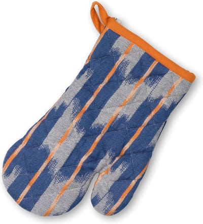 Kela Keuken - Ethno Ovenwant Set van 4 stuks - Katoen - Blauw