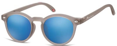Montana CS73B- Kinder Zonnebril-Rond-Grijs kunststof- Lensbreedte 43 mm
