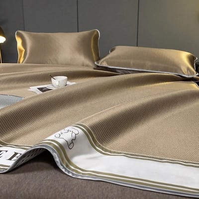 1800D Carbon Lichtgewicht Vezels Koelmat voor Bed Zacht Comfortabel IJszijde Bedmat Koel Naakt Slapen Huidvriendelijk Zomerkussen 150x200cm 3 pcs set