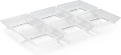3BMT® Amusebakjes Plastic - Chique Amuse Bakjes Mat - Amuseglaasjes - Voordeelverpakking - 6 Stuks