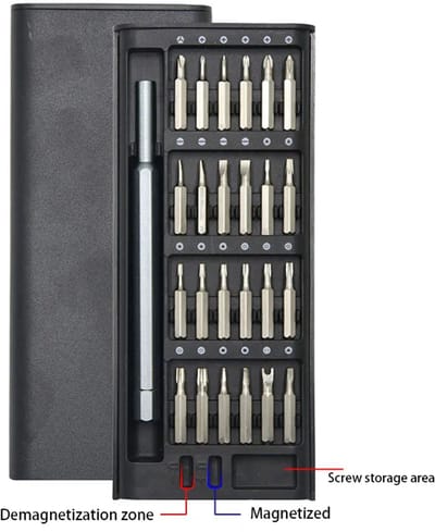 24-in-1 professionele precisie-schroevendraaierset met magnetische schroevendraaiers-kleine schroevendraaierset voor het repareren van elektronica-mini-gereedschapset voor computerreparatie- telefoon, horloge, laptop, pc's, brillen