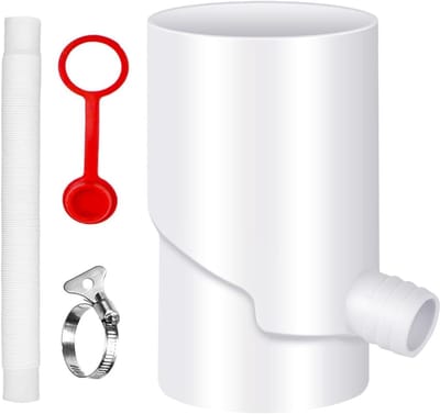 Regenwateropvang - Regenton Systeem - Water Besparen - UV-bestendig Materiaal - 10 cm - Grijs