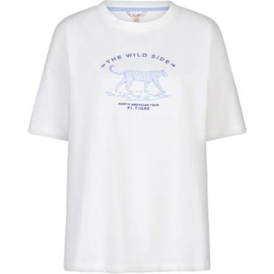 Esqualo t-shirt SP26-05013 - Offwhite/Blue