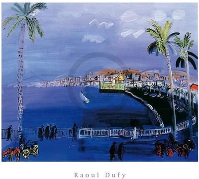 Kunstdruk Raoul Dufy - Baie de Anges, Nice 50x40cm