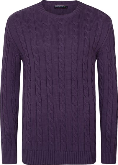 Felix Hardy Gebreide Trui - Sweater Heren Purple - 2Xl