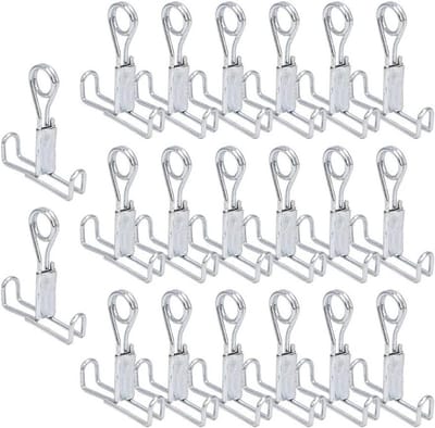 20 Stuks Duurzame RVS Klemveren, Waterdichte Plugafsluitclip voor Latex Rubberbuizen in Laboratoria en Onderwijs