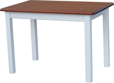 Eettafel Massief Hout - Keukentafel Landelijk - Samen Eten - Handgemaakt Robuust - 120x70 cm - Wit Calvados
