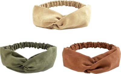 LIXIN 3 Stuks Haarbanden - Haarband Velvet Suede - Kleur 2 - Dames haarbanden - Sport haarbanden - Fluweel - Hoofdband - Volwassenen - Elastisch antislip - Atletisch - Gym - Dans - Yoga - Hardlopen - Haaraccessoires