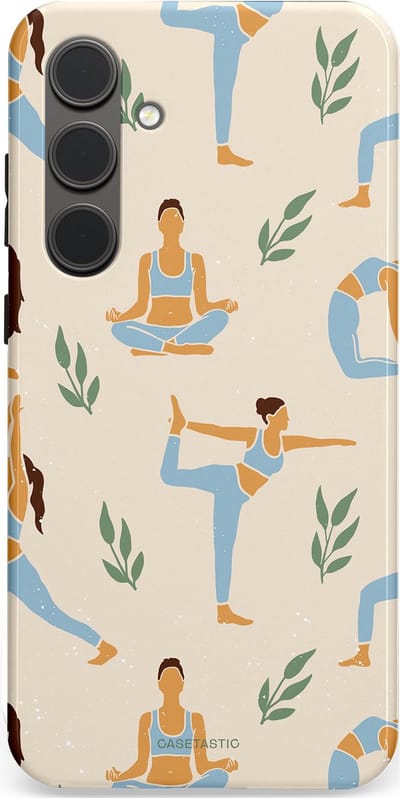 Casetastic Hoesje Geschikt voor Samsung S24 Plus - Stijlvolle Beschermende Duo-layer Case - Yoga zen