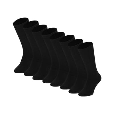 Heatkeeper - Kniekousen thermo heren - 4 x Paar - 41/46 - Antraciet - Thermosokken
