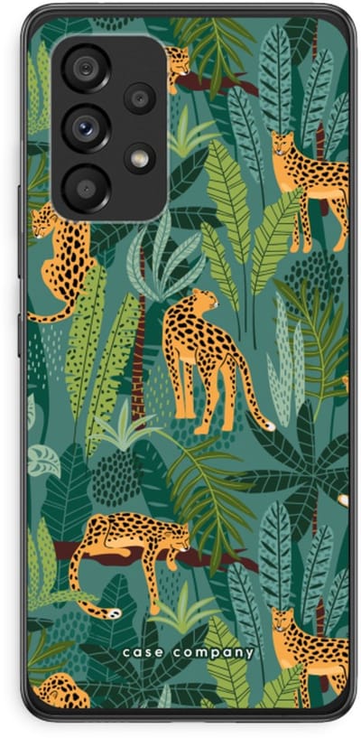 Case Company® - Hoesje geschikt voor Samsung Galaxy A53 5G hoesje - Luipaard 2 - Soft Cover Telefoonhoesje - Bescherming aan alle Kanten en Schermrand