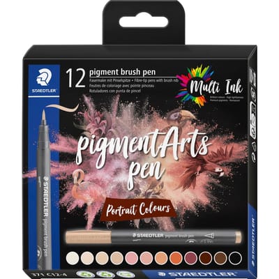 Staedtler Pigment Arts Pen Portrait Colours viltstift Meerkleurig 12 stuk(s)