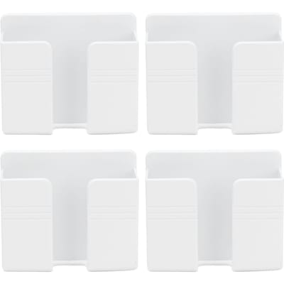 4 stuks Wandgemonteerde Opbergplank Zonder Boren Wandafstandsbediening Mobiele Telefoon Oplaadbasis
